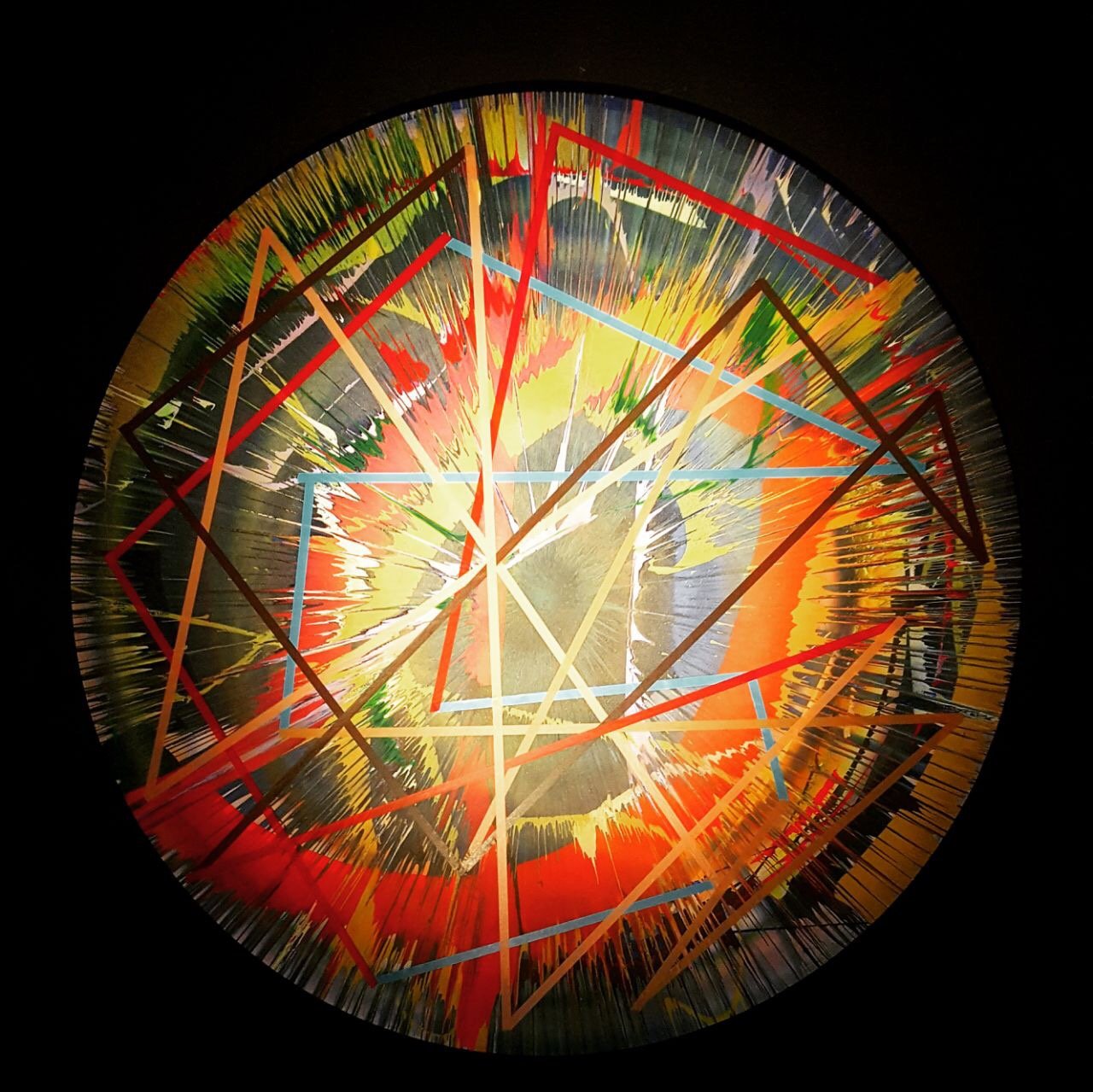 Spin-Painting, Kreisform